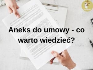 aneks do umowy