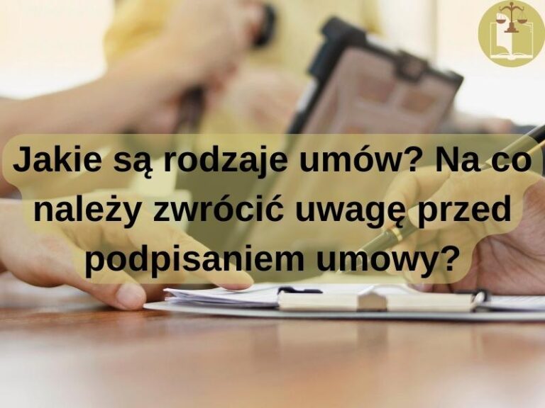 Jakie są rodzaje umów